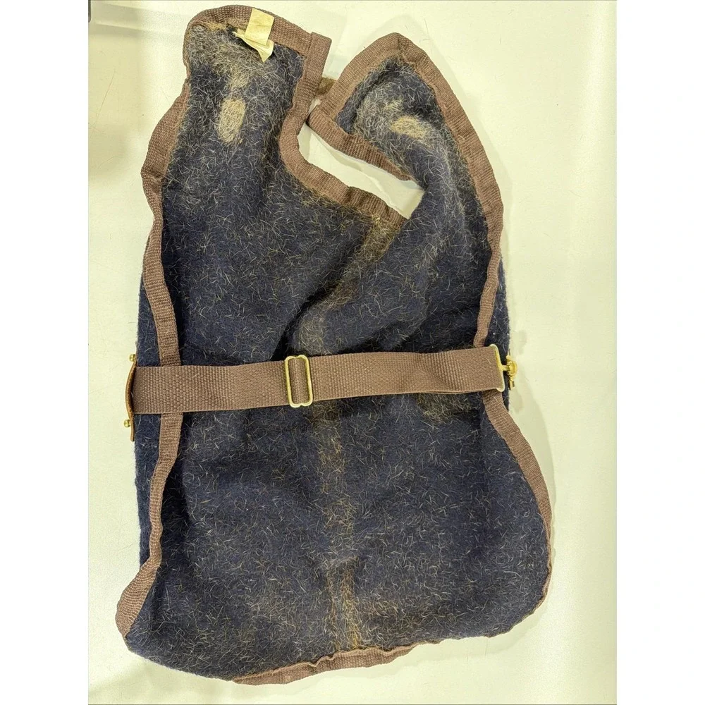 5/A Baker Blanket Navy Wool Coat For Dog Or Miniature Horse? Size Large Rare